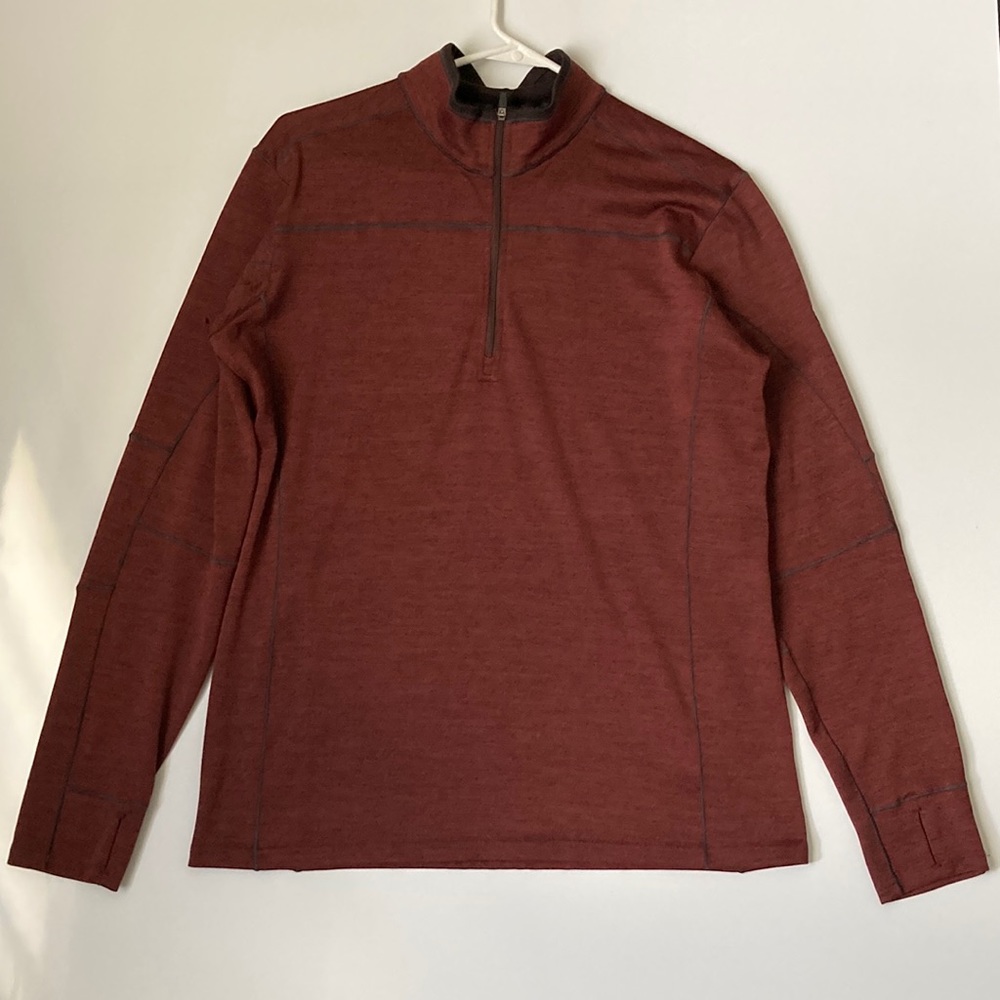 Kuhl Ryzer 1/4 Zip Pullover (Mahogany, Size Medium)